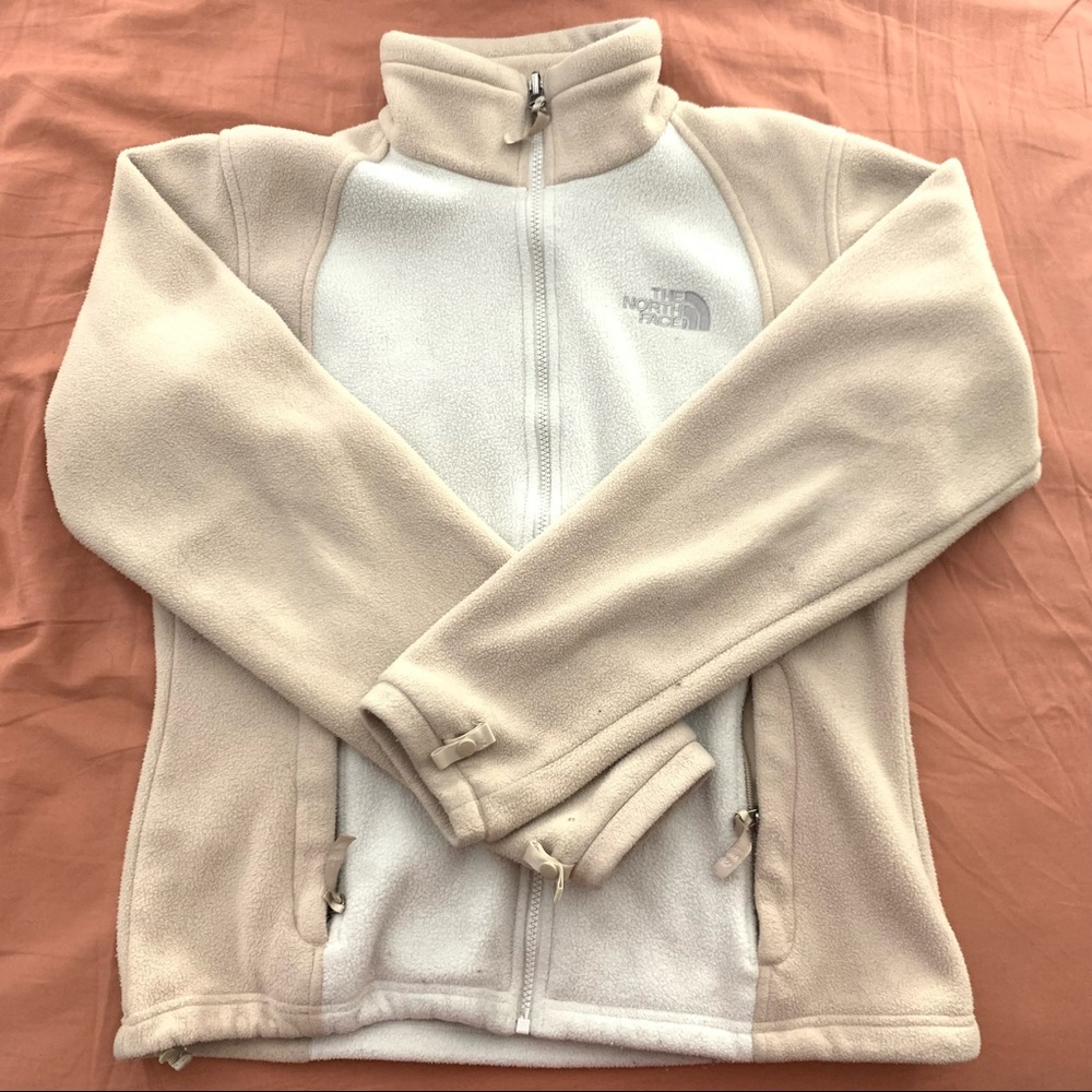 The North Face Tan / Beige Full Zip Sweater